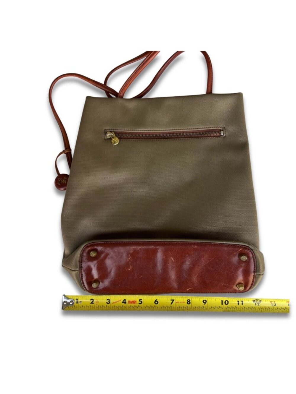 Monsac Leather Strap Shoulder Bag In Brown - Picture 9 of 9